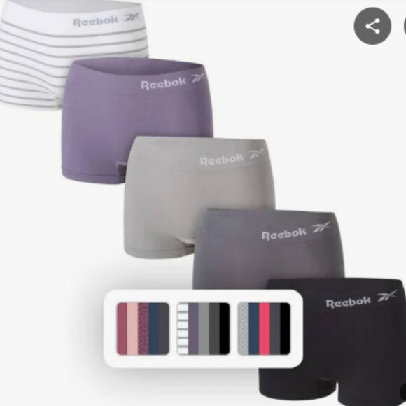Reebok Other - Reebok Women's 5-Pack Seamless Boyshort